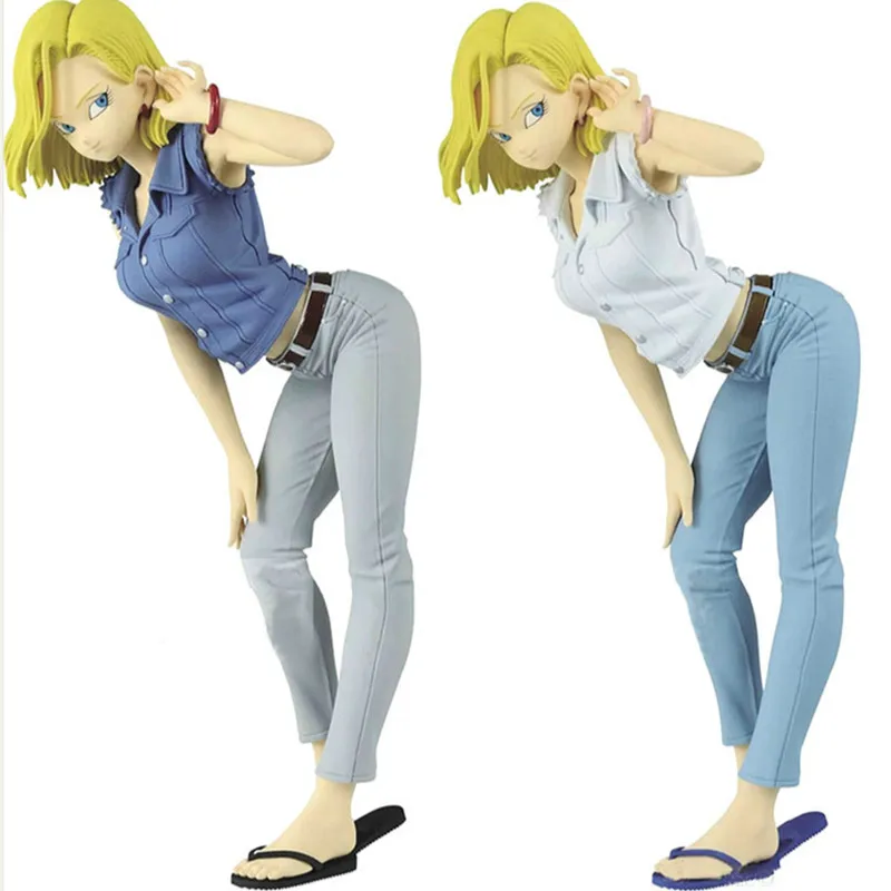 

23cm Anime Dragon Ball Z Action Figure Glitter & Glamours Special Color Android 18 #2 Figurals Model Decoration Toys for Gift
