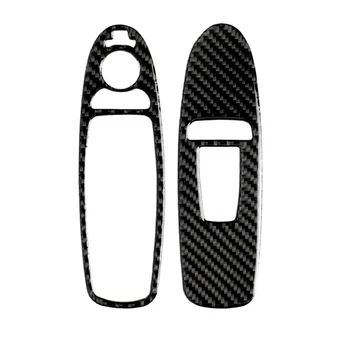 

2pcs Carbon Fiber Double-sided Tape Automotive Control Panel Cover Trim Self-adhesive Car Interior Stickers for Infiniti Q60