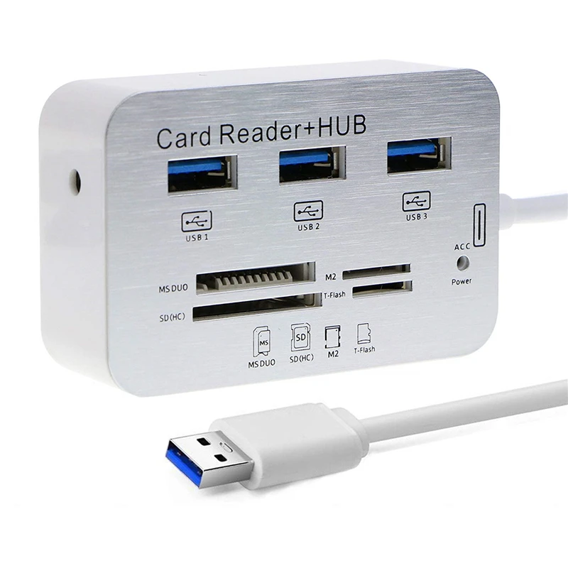 Высокоскоростной мульти 3 порта USB 3,0 концентратор многопортовый SD TF кардридер usb-разветвитель для Macbook Pro Air компьютер ПК ноутбук аксессуары