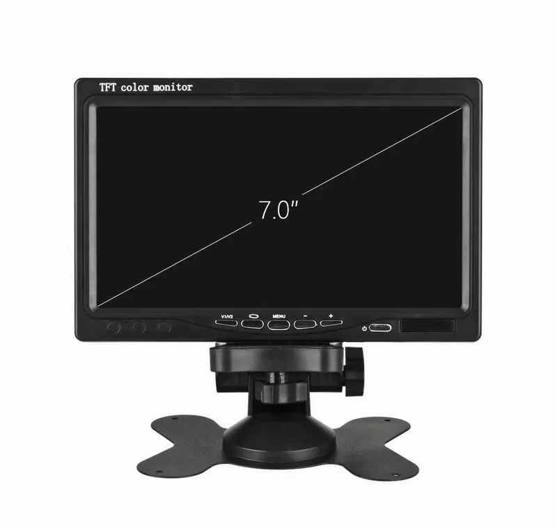 XYCING автомобильные мониторы 7 дюймов HD 800*480 монитор для камеры заднего вида 12 в монитор парковки 2 видео вход автомобильный монитор заднего вида