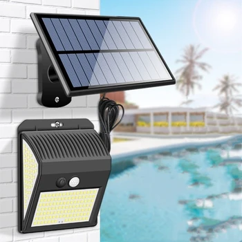 

New Split Solar Lamp Indoor Home Human Body Induction Outdoor Waterproof Courtyard Wall Lamp