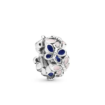 

100% 925 Sterling Silver New 2019 Spring 797870ENMX Butterfly Arrangement Spacer Free Shipping