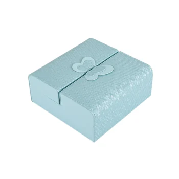 

Butterfly Leather Jewelry Box Organizer Display Storage Mini Travel Case with Magnetic Closure New FPing