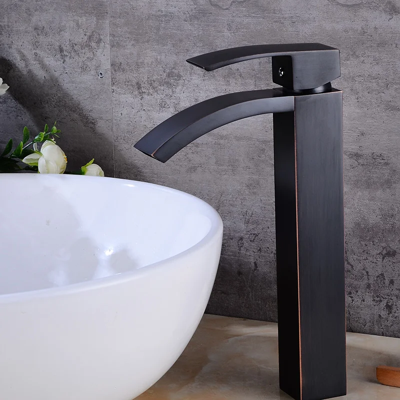 2. Sink faucet black dragon head faucet Single Handle Shower Faucet Hole Decker cold water sink crane faucet s79-392