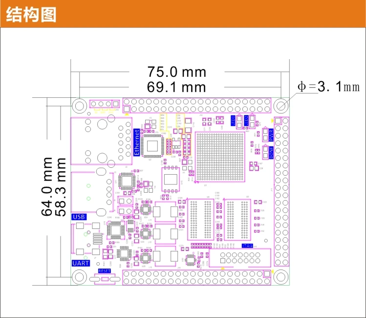 Alinx ппвм Xilinx основной плате Черного и золотого цвета макетная плата ZYNQ ARM ZYNQ7020