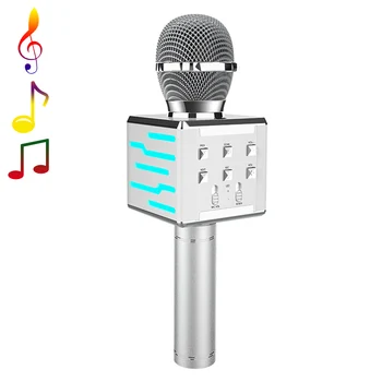 

Bluetooth Karaoke Microphone Wireless Condenser Microphone Professiona Speaker Handheld Microfone Player Singing Recorder Mic