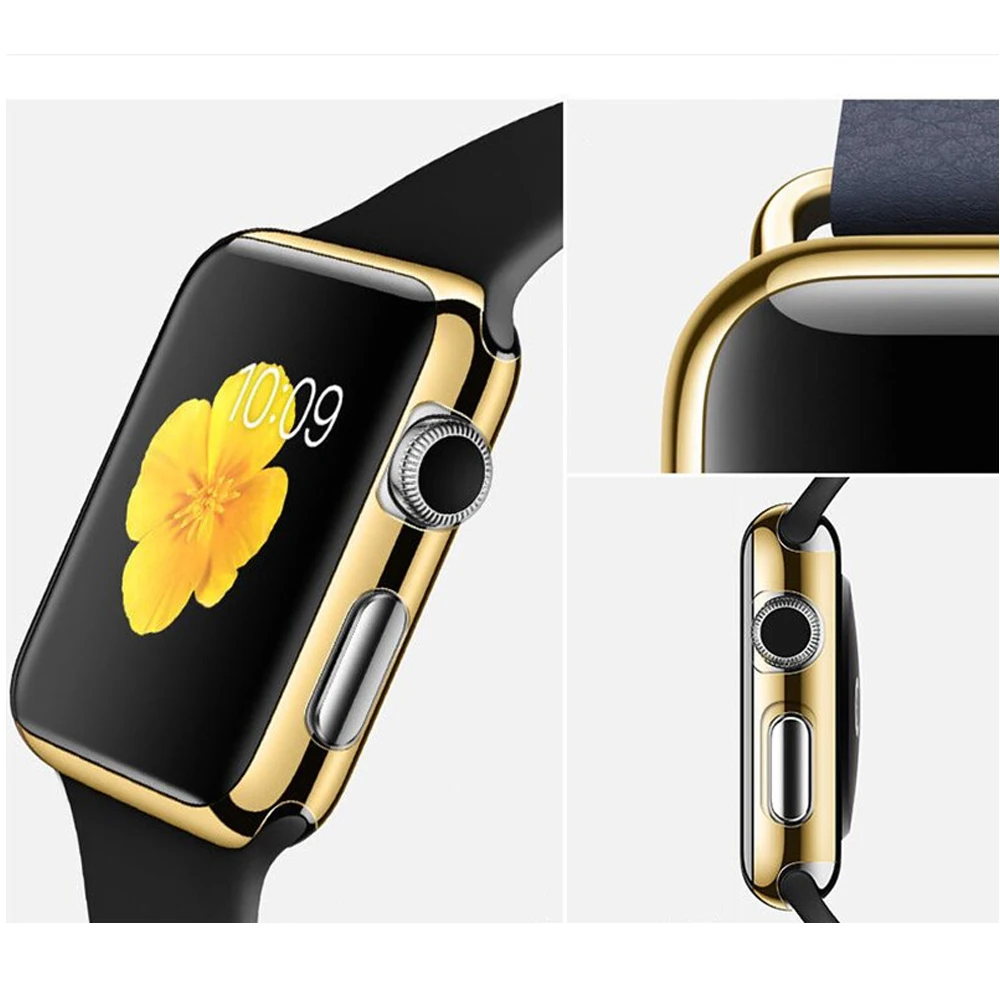 Чехол для apple watch series 6 5 4 3 2 1 защитная пленка экрана аксессуары iwatch band 38 мм 42 40 44