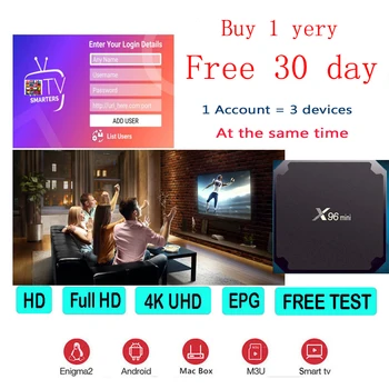 

Europe 1 Year iptv 2 devices 3 devices m3u Smart TV Android Box