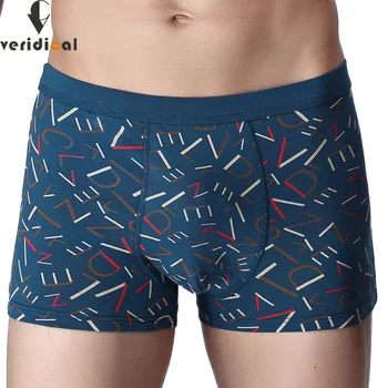 

VERIDICAL 4pc/lot Boxer shorts Men Boxers Male Underwear Man Panties Cotton Soft Short Boxer letter Mesh Mens Hombre Cueca
