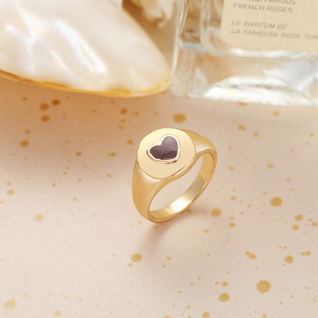 Gal Ring Alien Flower Queen Rings Namel Thick Ring Size Luxury Spring Fine Lucky Jewelry Heart Clouds Rings for Women Gift