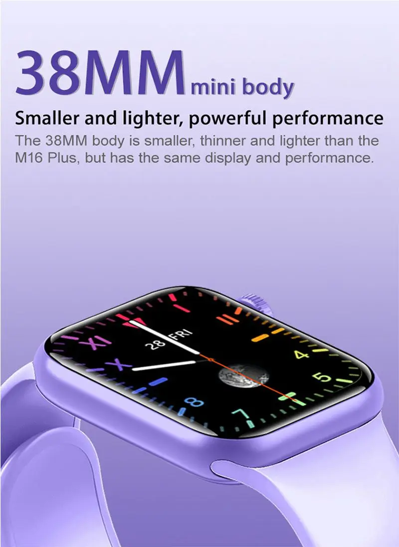 M16 Jam Tangan Pintar Mini Monitor 