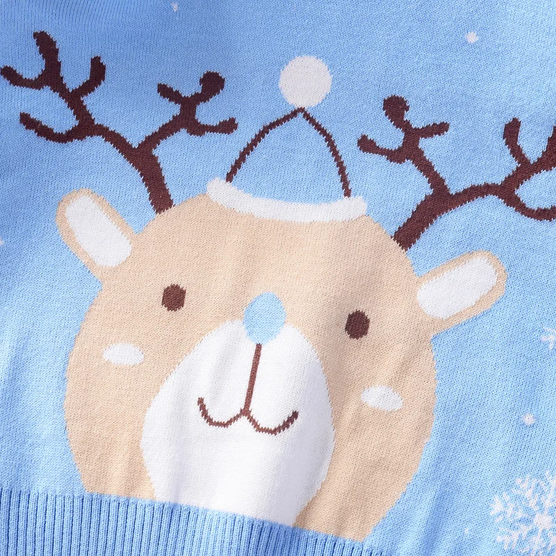 Свитер для мальчиков на осень и зиму, Рождественский плотный хлопковый детский вязаный пуловер, детская одежда с рисунком, джемпер, Свитера для маленьких мальчиков