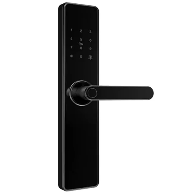 

Supports Alexa Voice Control Smart Home Wifi Door Lock - Black Right Open Door