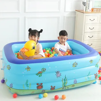 

Inflatable Swimming Pool for Kids Baby Inflatable Safety Children Bathing Pool Square Swimming Pool Outdoor Indoor Water Play#C4