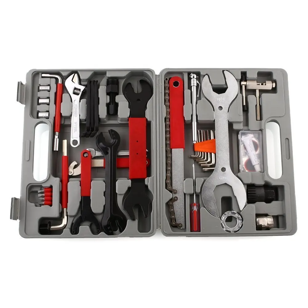 

Bicycle Toolbox MTB Bicycle Repair Kit Super Complete 44 Parts Repair Tool for Riding Equipments Universal Bicycle Tool Set