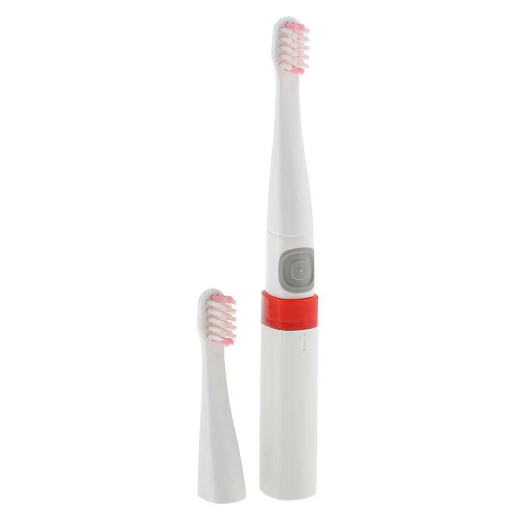 Oral Care Teeth Brush Electric Vibrating Toothbrush Massager with 2 Heads