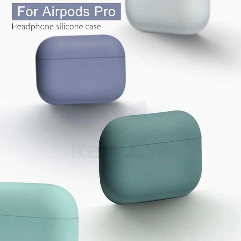 Liquid Silicone Case For Airpods Pro Wireless Bluetooth Headphones Protective Cover Airpod Air pod pro Shockproof |
