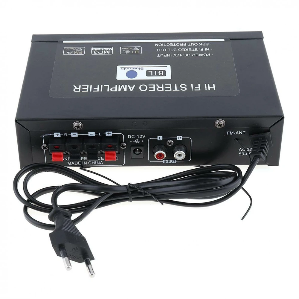 Amplificador de Som de Potência Mp3 com Controle Universal Alta Fidelidade Bluetooth Carro Áudio fm Player Suporte sd - Usb Dvd Remoto G30 - Image 4