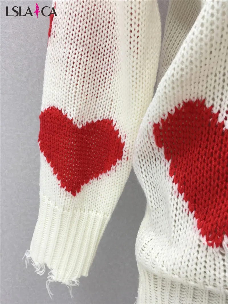 Элегантный темперамент свободный удобный однотонный любовь тянущийся свитер пуловер многоцветный джемпер свитер большой размер