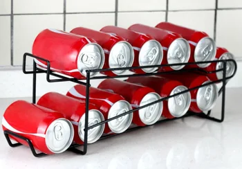 

Can Beer Beverage Soda Dispenser Rack Storage Refrigerator Drink Organizer