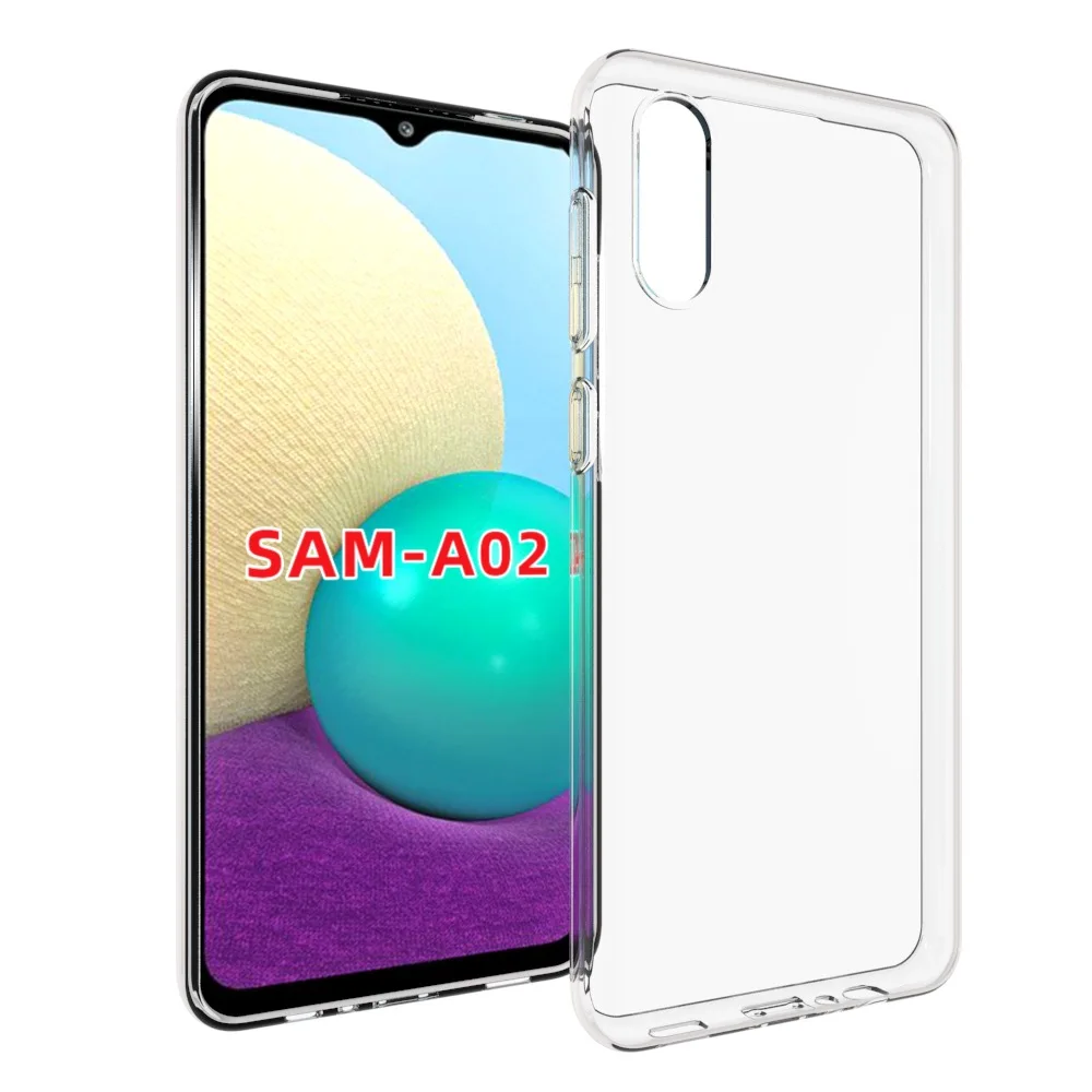 For Samsung Galaxy A02 Case Slim Soft Transparent High Clear TPU Phone Cases M02 A12 A42 Cover | Мобильные телефоны и