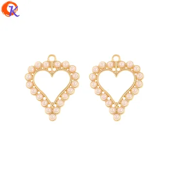 

Cordial Design 50Pcs 22*27MM Jewelry Accessories/Charms/Earring Findings/Heart Shape/Imitation Pearl/DIY Part/Hand Made/Pendant