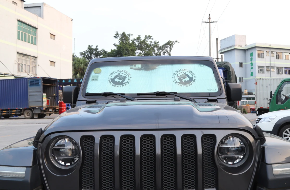 Для Jeep Wrangler JL Gladiator JT Автомобильный Интерьер алюминиевая фольга лобовое стекло Солнцезащитный козырек