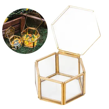 

Exquisite Ring Box Creative Clear Hexahedron Fashion Jewelry Gift Box Jewelry Holder Box Jewelry Ring Display Storage