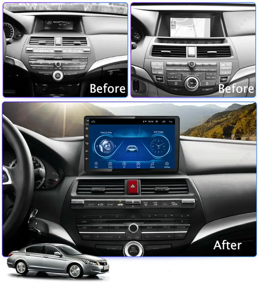 10," Android 9,1 автомобиль радио мультимедиа плеер для Honda Accord 2008 2009 2010 2011 2012 2013 авто gps Bluetooth WI-FI 2 din