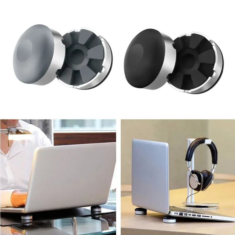 2Pcs Laptop Stand Portable Cooling Pad For MacBook Laptop Notebook Cool Ball Heat Dissipation Skidproof Pad 4