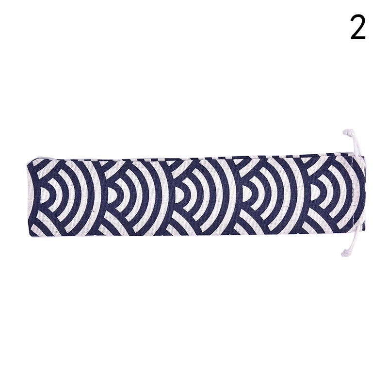 Cutlery Case Drawstring Bag Portable Tableware Storage Bag Cotton Linen Travel Spoon bag