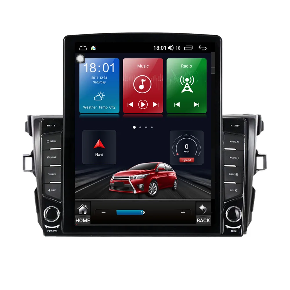 9 7 &quotAndroid 10 1 для TOYOTA COROLLA 2007 2012 Tesla тип автомобиля радио мультимедиа видео плеер