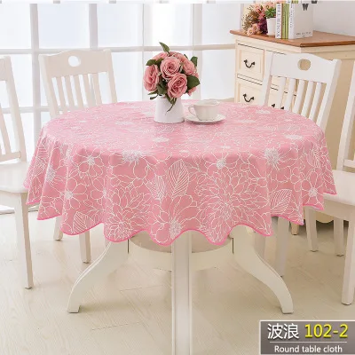 

Thick round tablecloth, plus velvet plastic large round tablecloth round tablecloth, oil-proof and anti-scalding PVC tablecloth