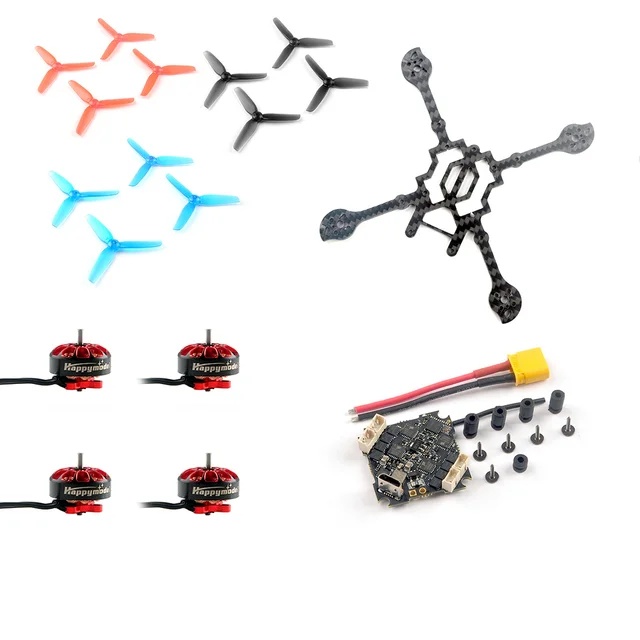 Happymodel Larva X HD 125mm Frame + Crazybee F4 PRO V3.0 Frsky + 4x EX1203 6200KV + 12x 65mm 3-blade props