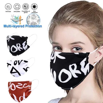

3pcs Reusable Mouth Face Cover Washable Anti-dust Face Cover Cloth Mascarillas Face Cover Masque Dustproof Protect Face Маска