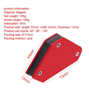 

Multi Angle Positioner Magnetic Locator Practical Portable High Quality Alloy Steel Red Soldering Handheld Repair Tool