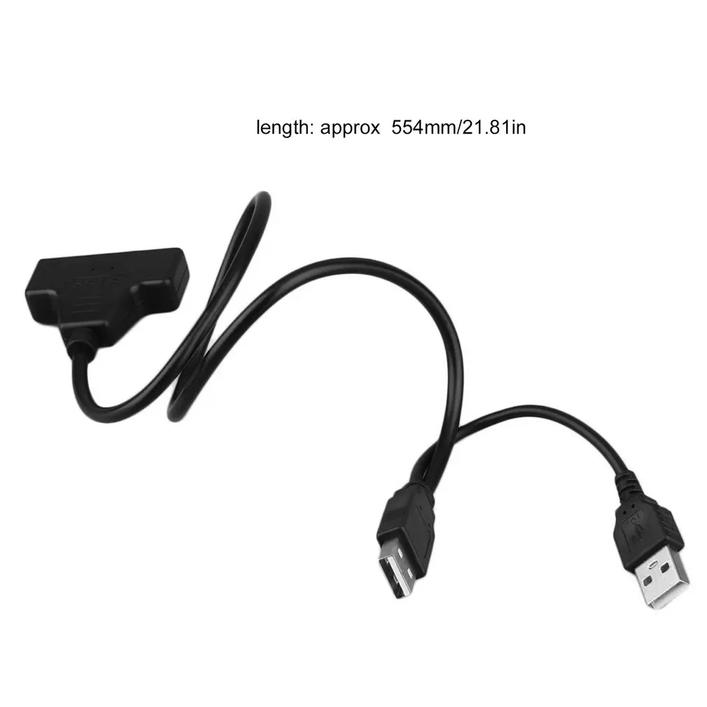 Новейший USB 2,0 штекер для SATA 7+ 15P 22 Pin кабель адаптер для 2," SSD/жесткий диск
