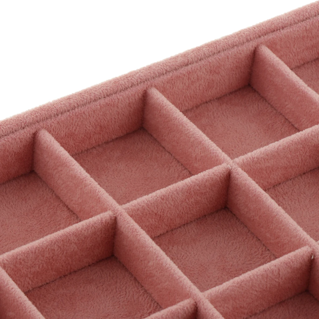 Pink Velvet Jewelry Ring Display Organizer Case Tray Holder Necklace Earrings Bangle Ring Storage Jewelry Stand Packaging Pink Velvet Jewelry Ring Display Organizer Case Tray Holder Necklace Earrings Bangle Ring Storage Jewelry Stand Packaging