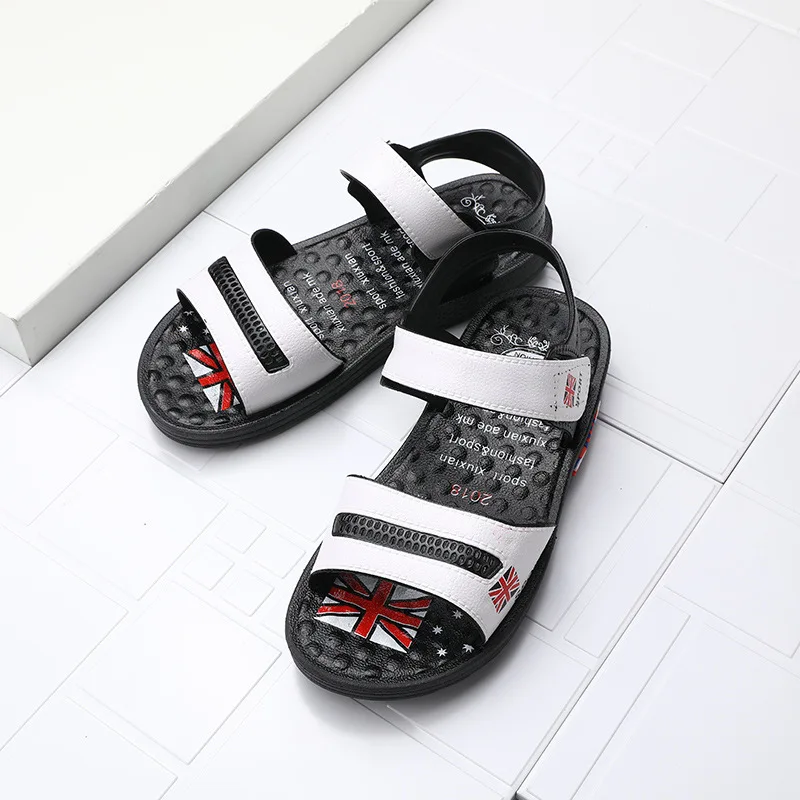 

2019 Summer New Style Korean-style Velcro Sandals Children Big Boy Anti-slip Sandals
