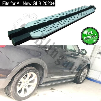 

Fits for M.ercedes Benz GLB 2020 2Pcs left right running board side steps nerf bar car pedal side stairs
