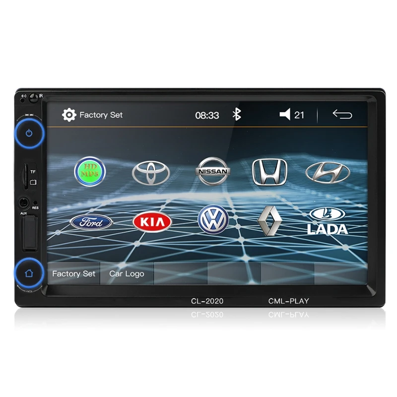 2 Din Автомобильный мультимедийный плеер Автомобильный Радио Bluetooth Mirrorlink 2Din Hd пресс радио Mp5 плеер Usb аудио стерео Cl-2020