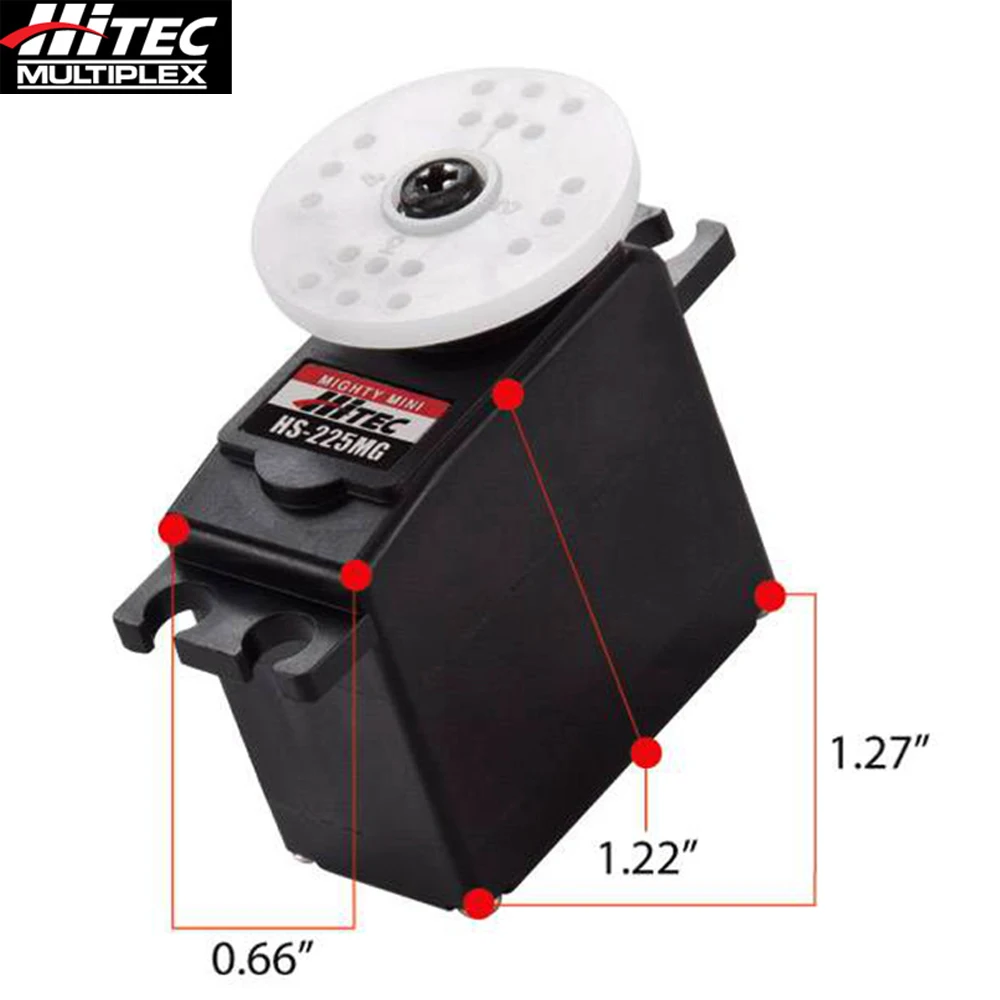 HS225MG Servo Hitec HS 225MG Mighty Mini Metal Gear BB Servo Детали и аксессуары Детали и