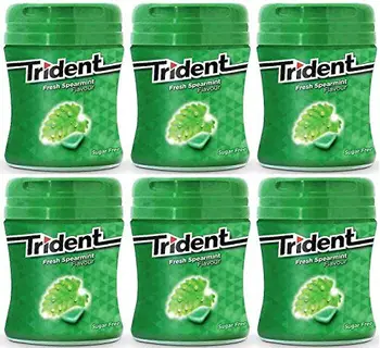 

Trident Gomme da masticare Spearmint Sugarfree Chewing Gum 82,6 gr. [Pack of 6]