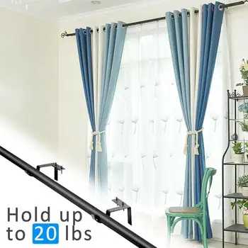 

Two-pack Home Creative Durable And Convenient To Install Rod Bracket Curtain Rod Roman Accessories Hook Universal