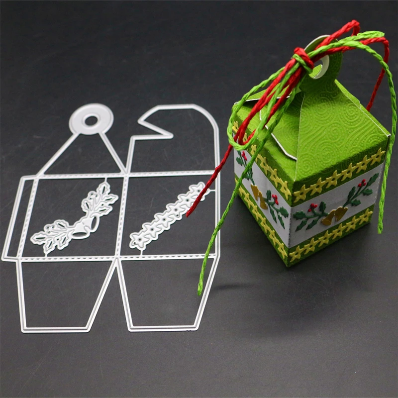 

YINISE SCRAPBOOK Metal Cutting Dies For Scrapbooking Stencils FLOWER LACE BOX PAPER Album Cards Making Embossing Die CUT Cuts