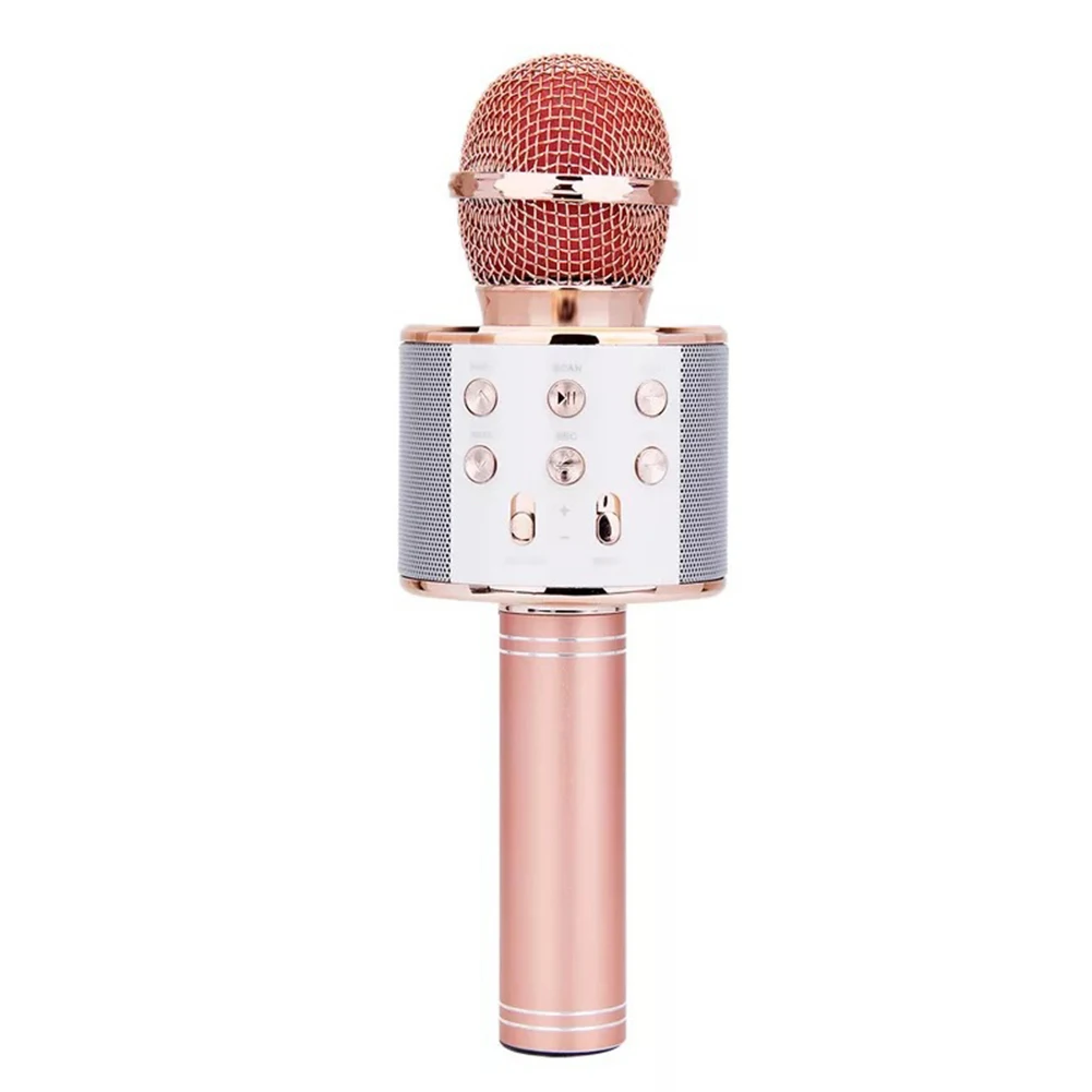 Беспроводной Bluetooth караоке ktv Музыкальный Микрофон для пения динамик домашние вечерние микрофон