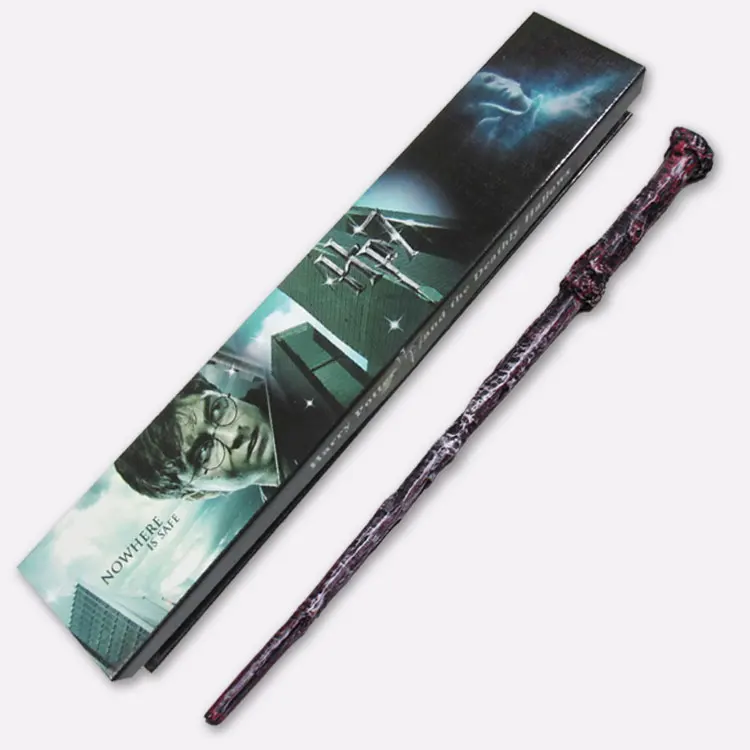 Harry Potter Поттер Волшебная палочка Deathly Hallows Хогвартс подарок Гермиона Волдеморт Newt палочка 37 стилей с коробкой подарок на Рождество Хэллоуин - Цвет: Harry Potter