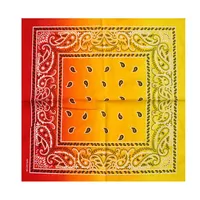 WZCX Tie-Dye Gradient Printing 55*55cm Square Headscarf Hip Hop New Fashion Unisex Cashew Flowers Headscarf Cotton Scarf 2