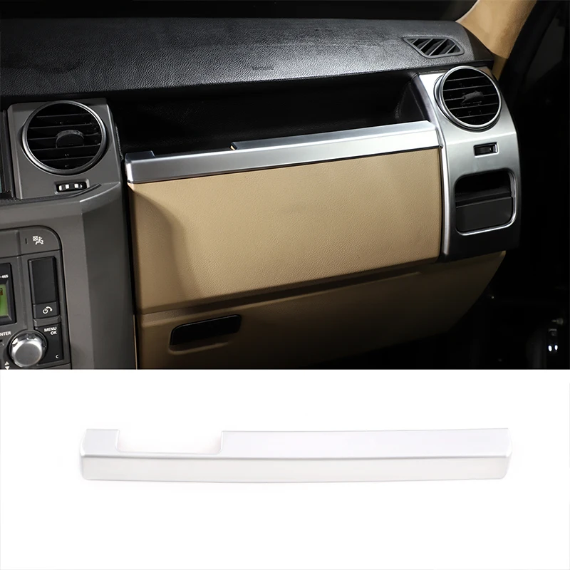 

Car Co-pilot Glove Box Panel Decoration Cover Sticker Trim For Land Rover Discovery 3 LR3 2004-2009 Interior Styling Accessories