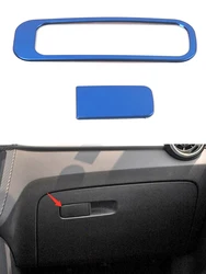 Boîte de rangement pour gants de copilote, pour MG Zs Suv 2018 2019, cadre de décoration de couverture de garniture, accessoires d'intérieur de voiture chromés 